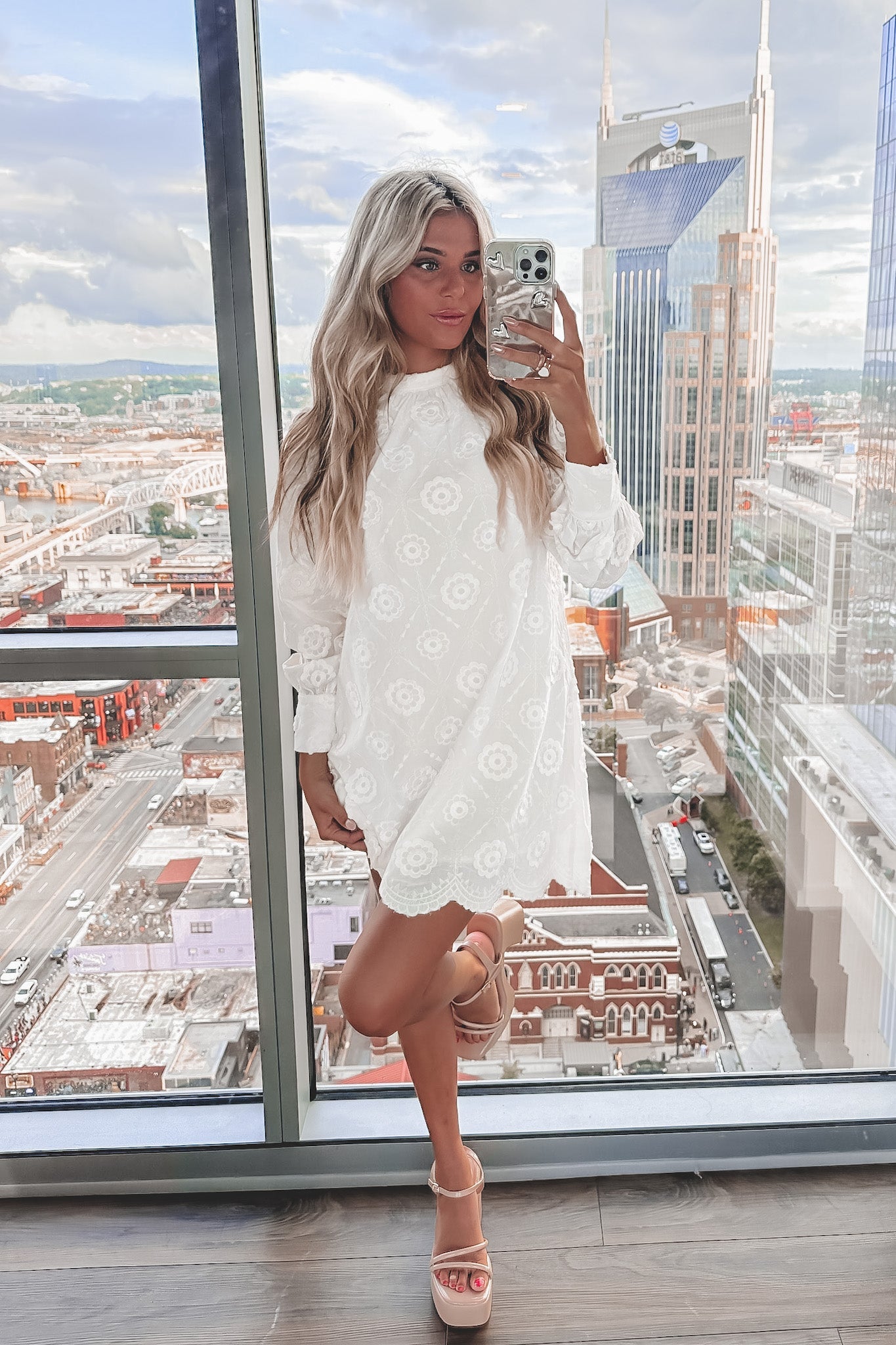 Having A Lovely Afternoon Long Sleeve Dress