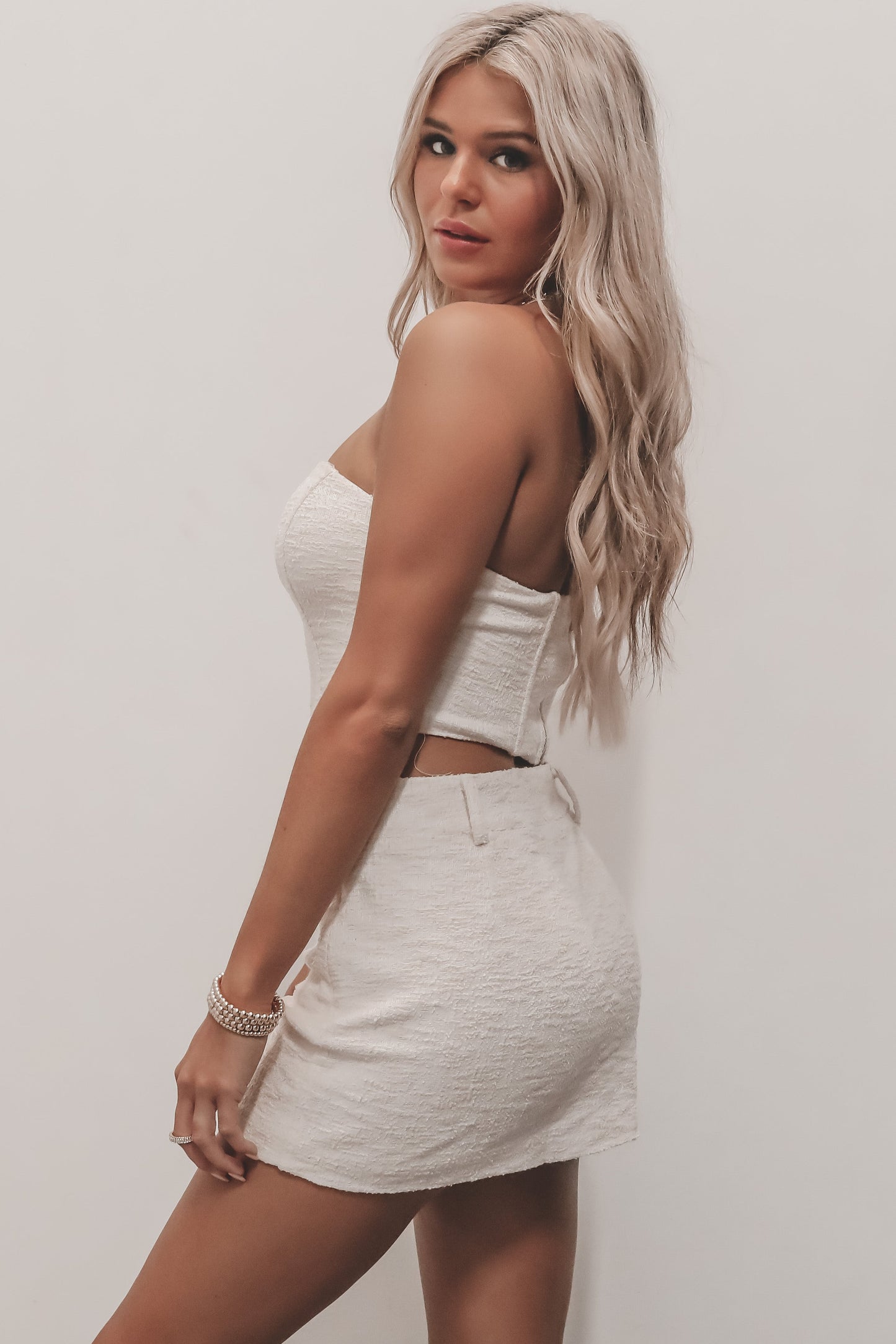 Skip To The Good Part Cream Corset Set